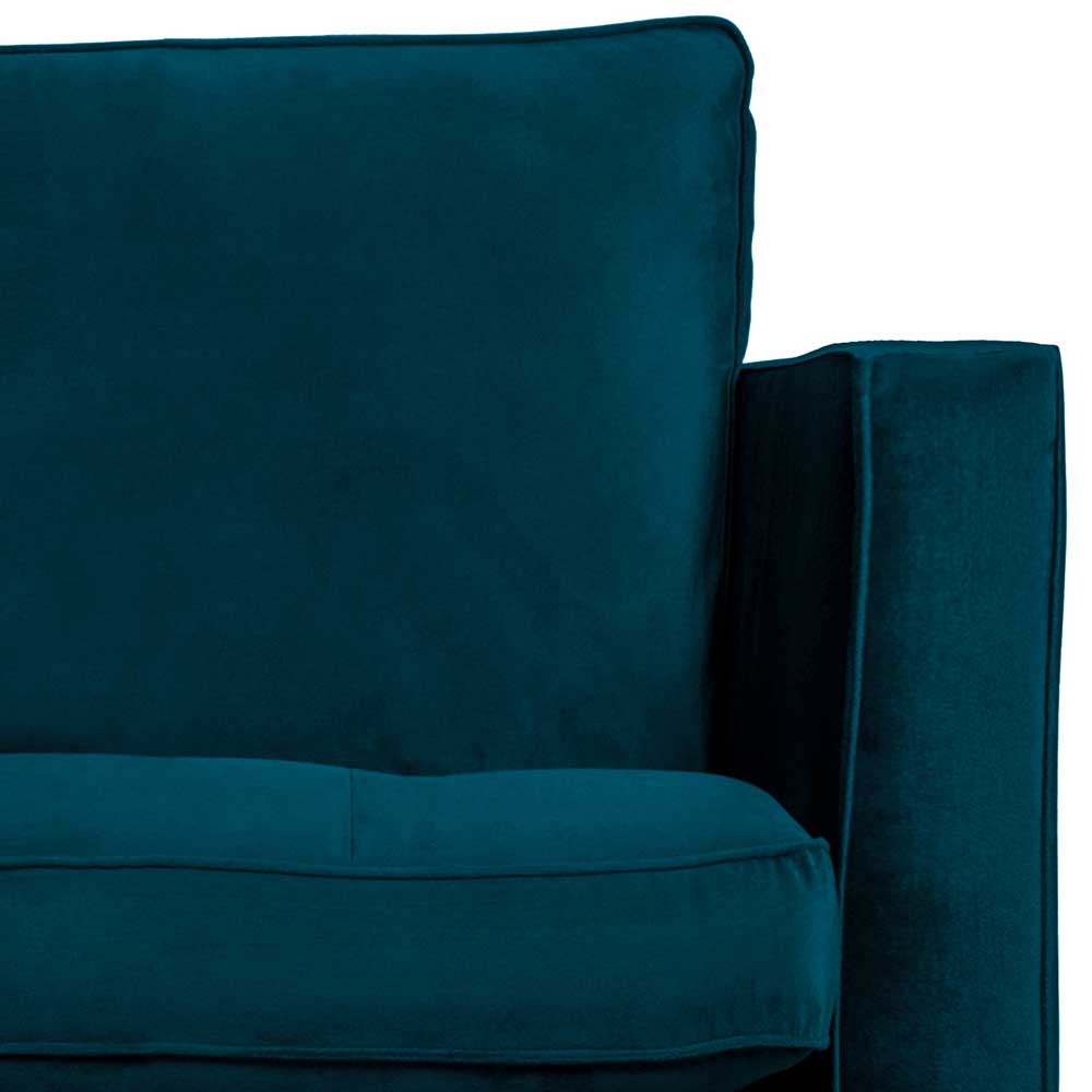 Wohnzimmer Sessel in Blau Samt - Cumagon