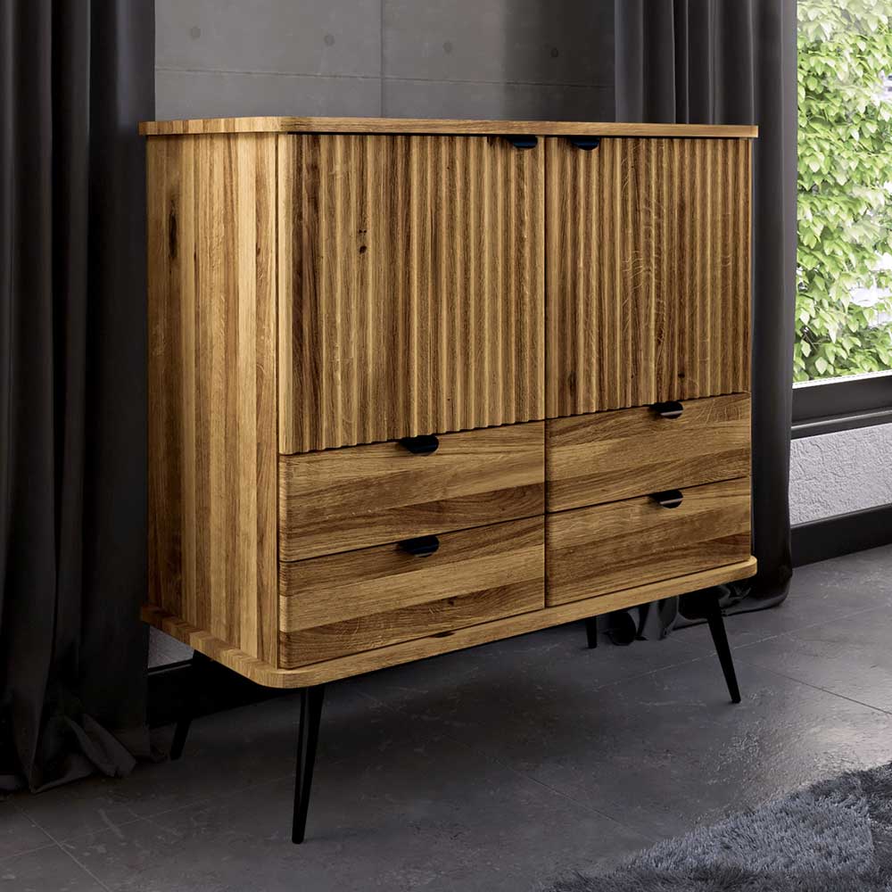 Highboard mit vier Schubladen & zwei Türen - Casarius