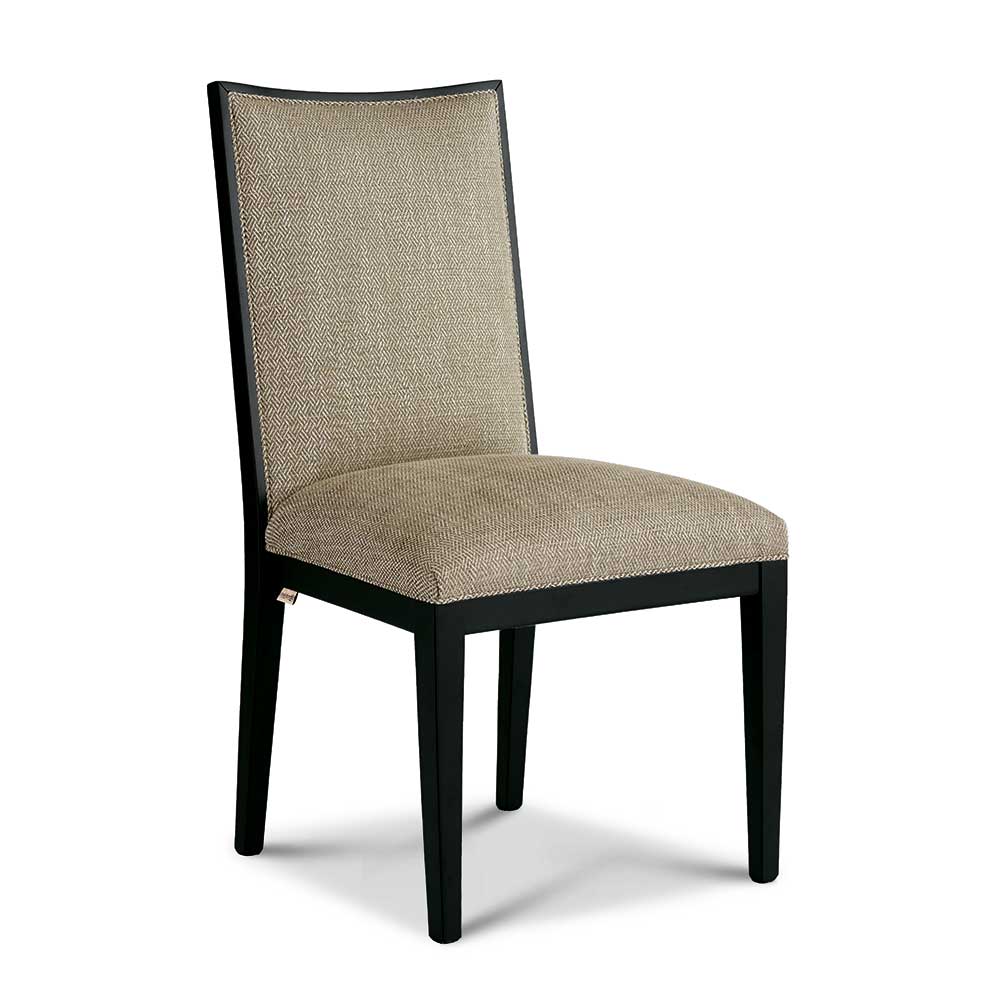 Esszimmerstuhl in Beige und Schwarz - Loytami