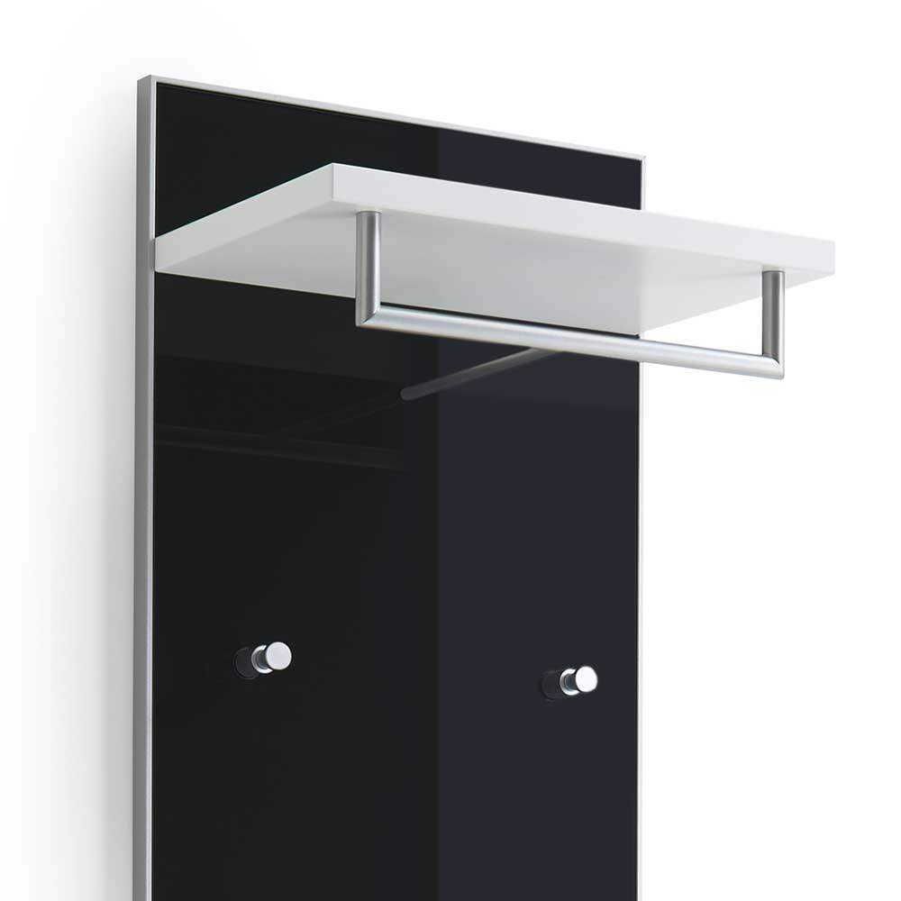 Flurgarderobe Liotra in Anthrazit Weiß