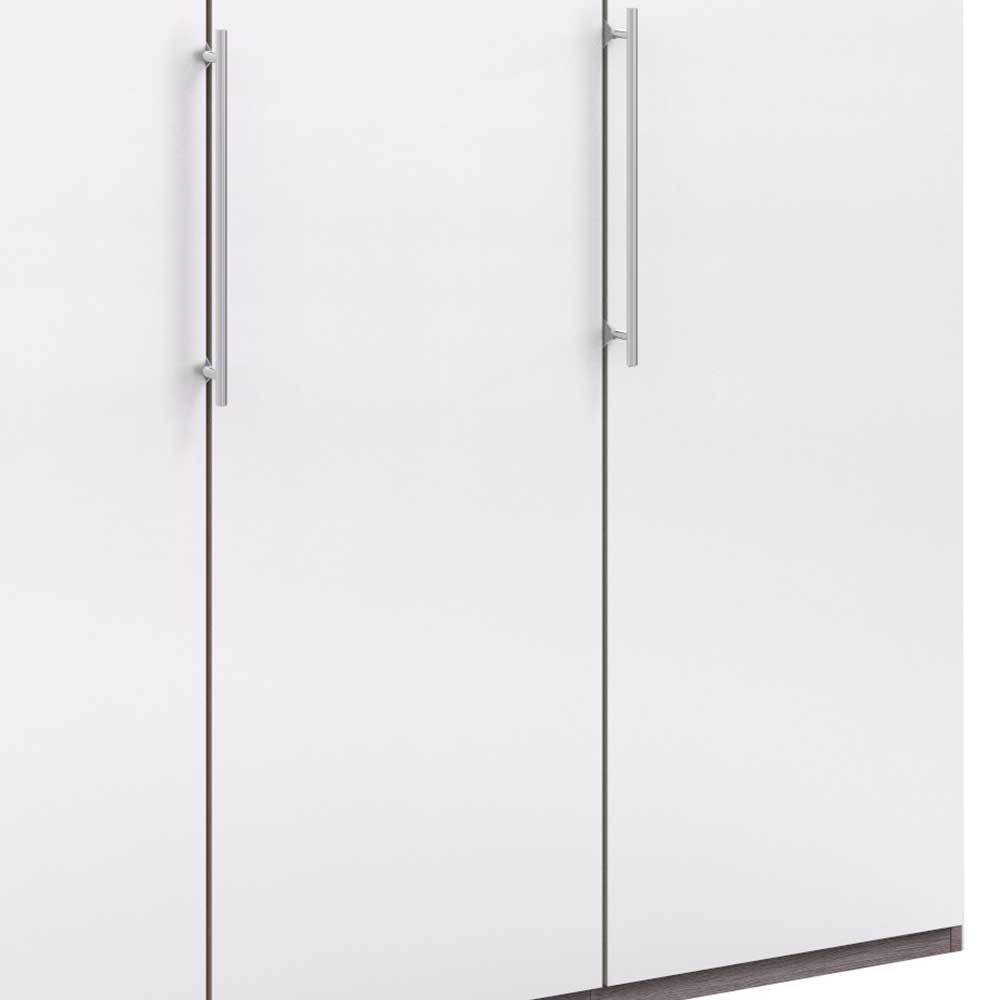 Moderner Kleiderschrank in Weiß Glas - Empresian