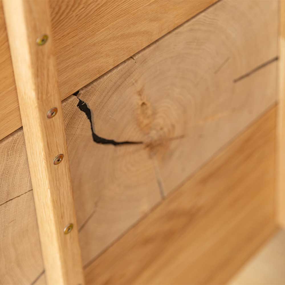 Eichenholz Sideboard mit Hirnholz Applikation - Deruta