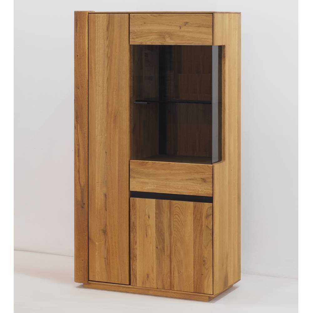 Highboard Vitrine aus Eiche Massivholz - Sofija
