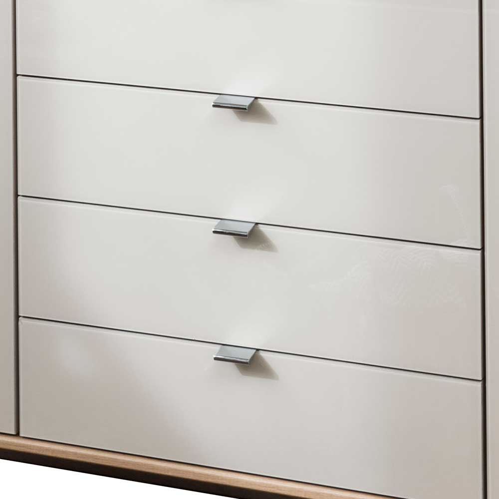 141x105x43 Sideboard in Beige Glas - Crascanu