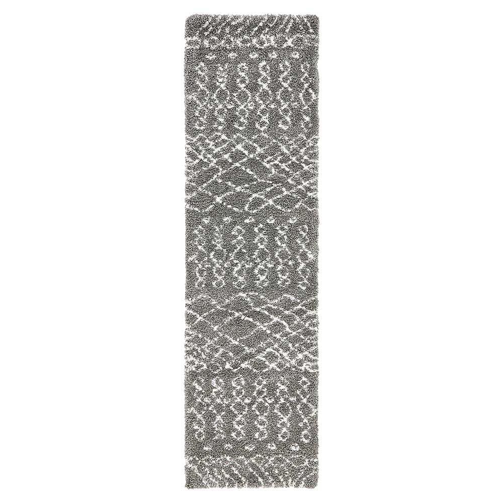 Teppich Läufer mit abstraktem Muster - Hochflor - Cazryn