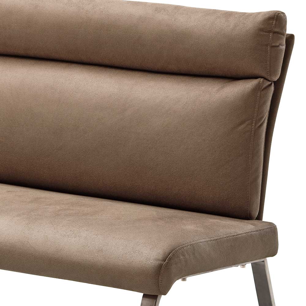3-Sitzer Design Polsterbank in Beige - Lucia