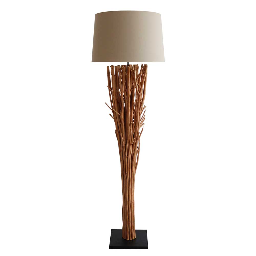 Stehlampe mit Fuß aus Treibholz Ästen - Duffy