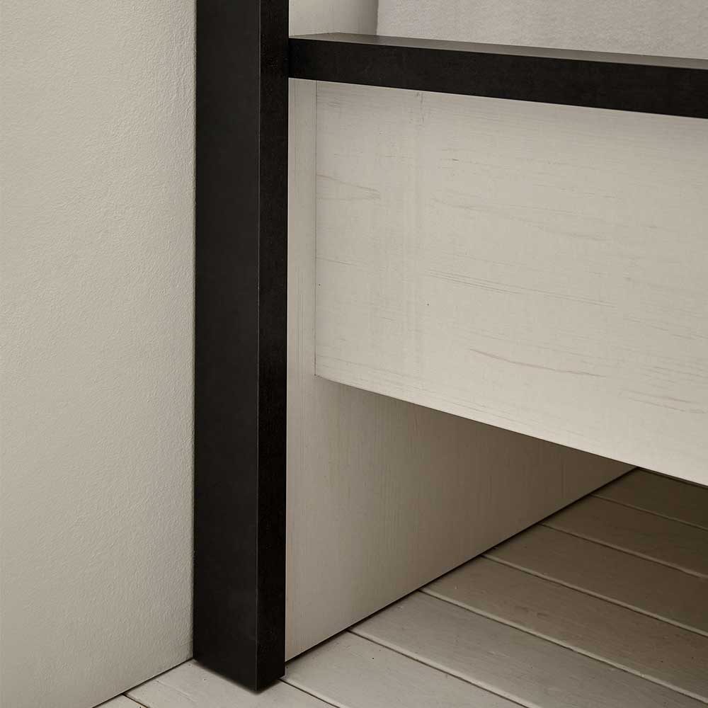 140x200 Modern Country Bett & Schrank - Tramos (vierteilig)