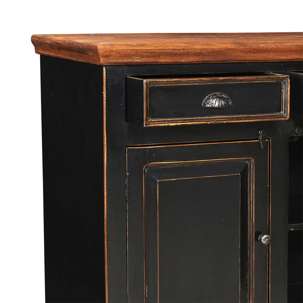 Wohnzimmer Sideboard Sentiments in Schwarz