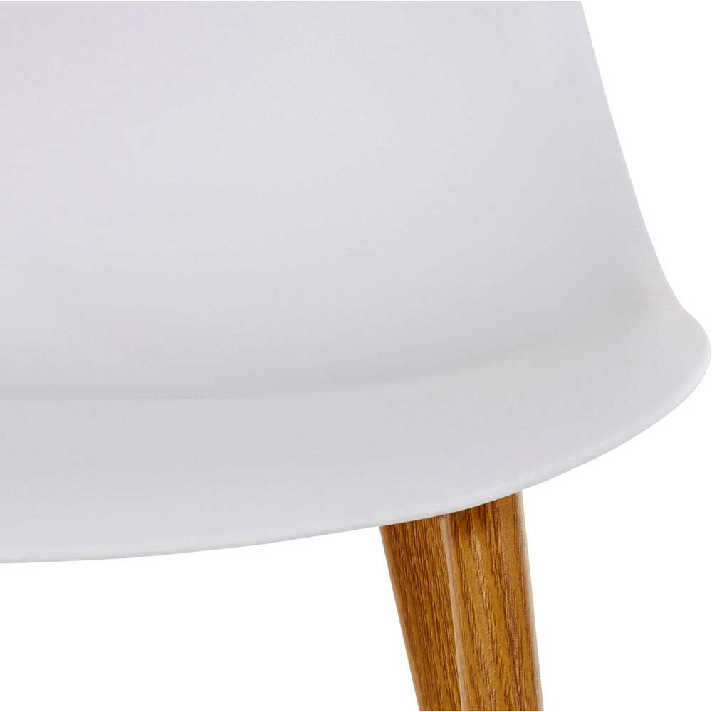 Moderne Schalenstühle in Weiß PP - Zarin (Set)