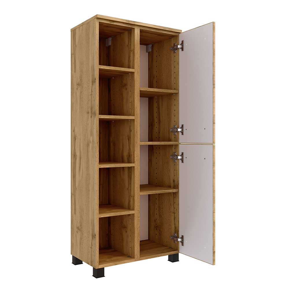 55x135x35 Badezimmer Midischrank in Wildeiche NB - Arazony