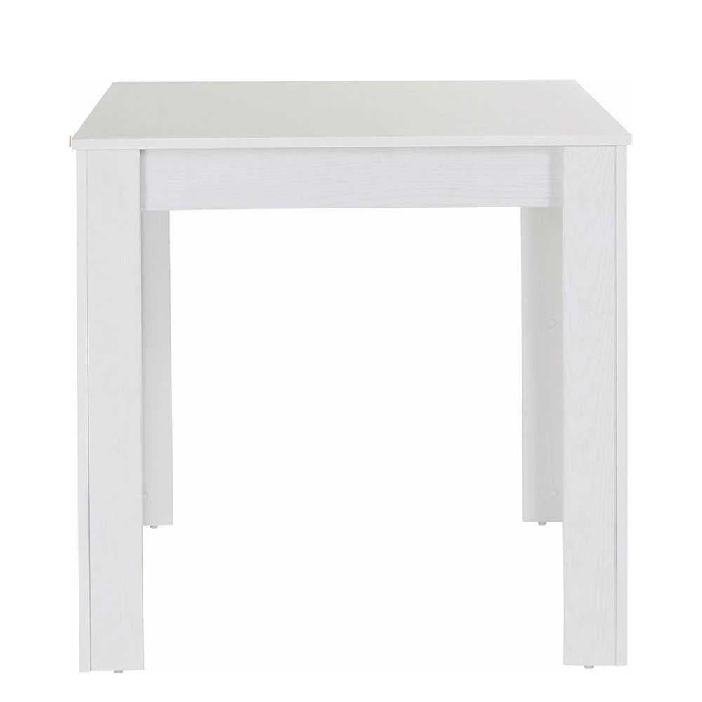 Weißer Tisch in 80x80cm oder 120x80cm - Miset