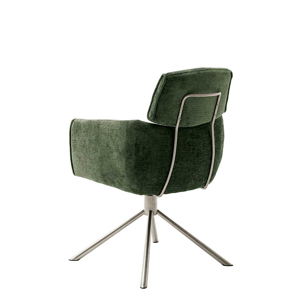 Esstisch Sessel in Oliv Grün Stoff - Occita (2er Set)