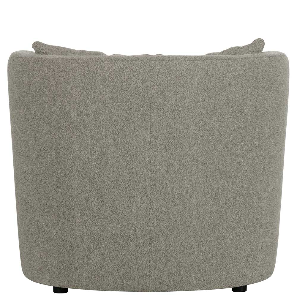 Wohnzimmer Sessel in hellem Grau Buklee - Highlamp