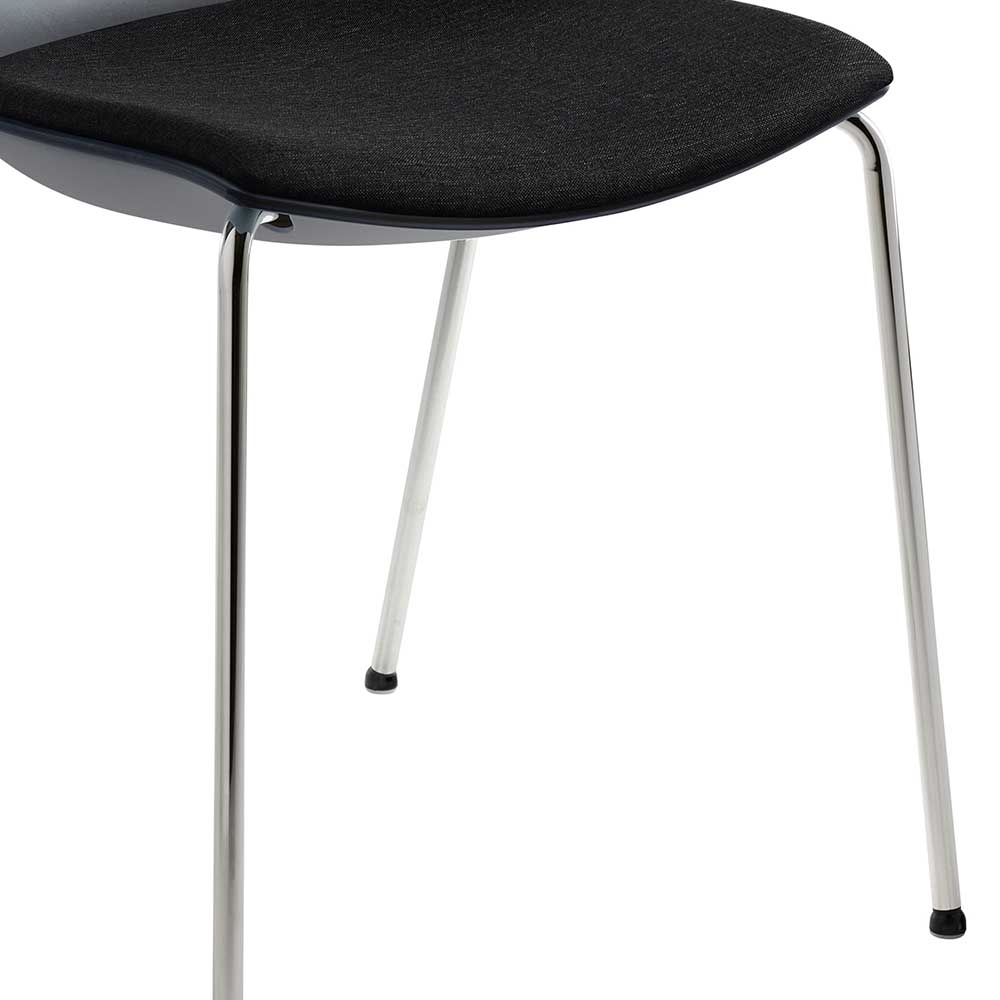 Dunkle Esstischstühle stapelbar - Mascolina