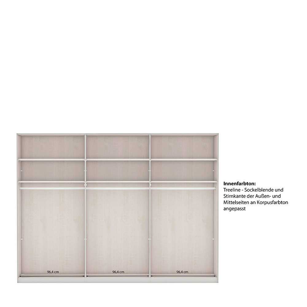 300cm Kleiderschrank mit sechs Türen - Mataram