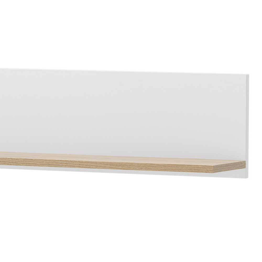 Wandboard in Mattweiß und Wildeiche - Nenaloro