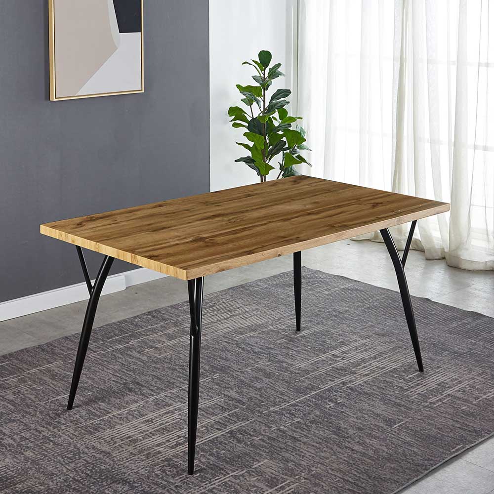150x90 Skandi Designtisch in Eiche Dekor - Euskal