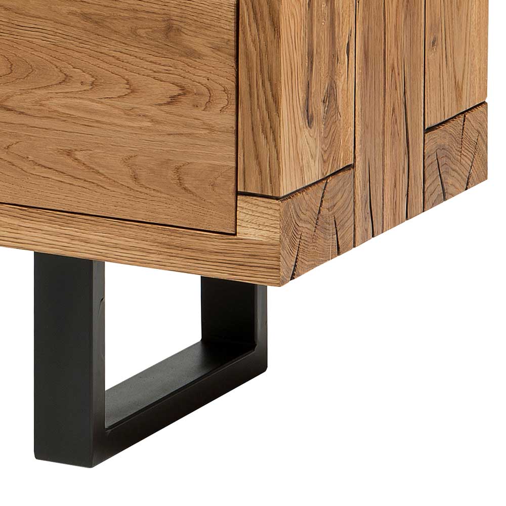180cm Eiche Sideboard mit U-Gestell - Ventida