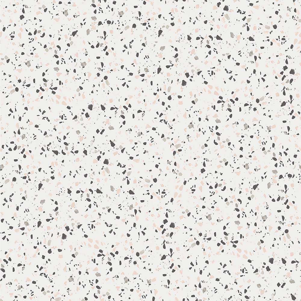 Modernes Terrazzo Muster für runde Beistelltische, Nahaufnahme der Oberfläche – Genns
