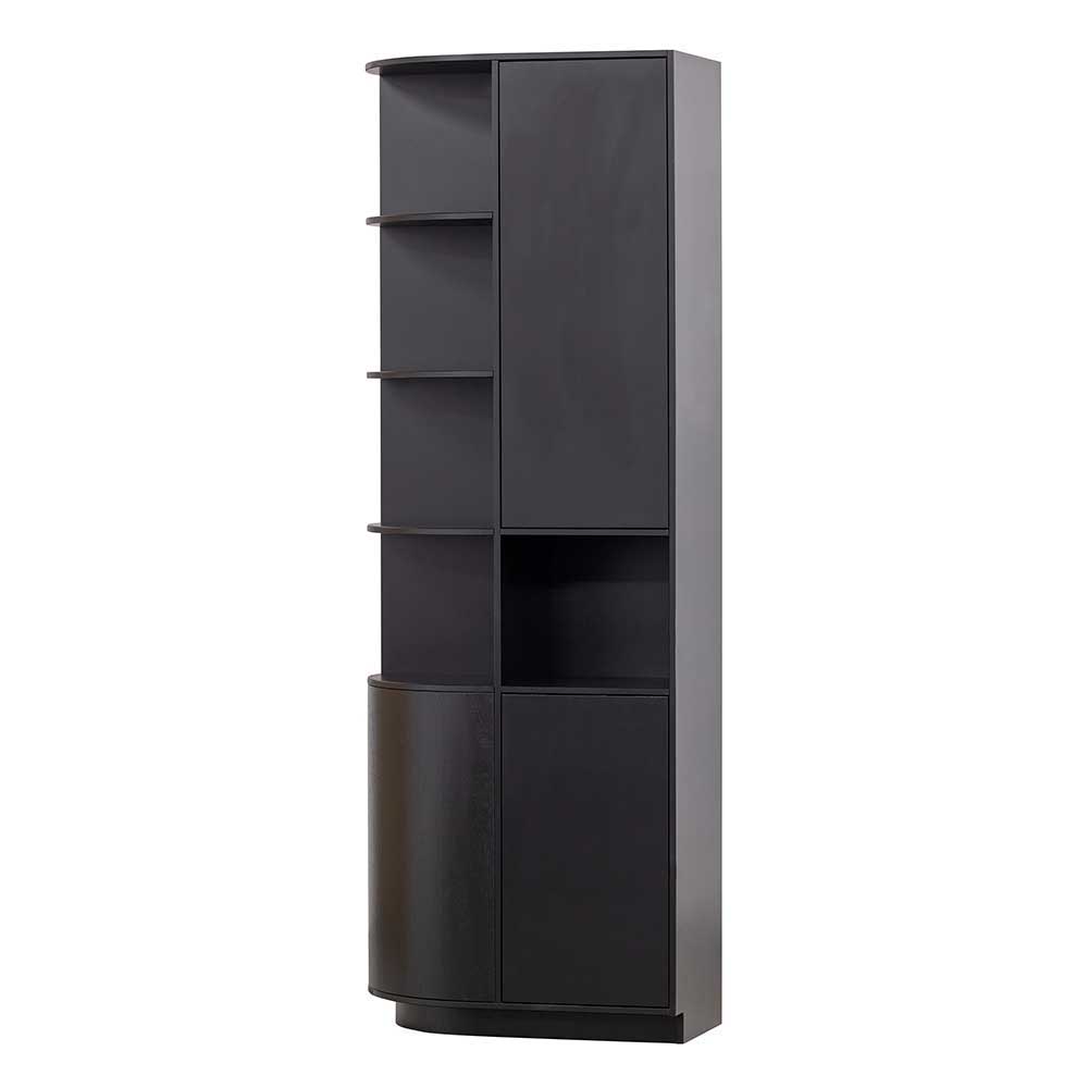 Design Wohnzimmerschrank links abgerundet - Niwidus