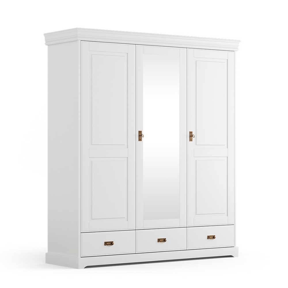 Schlafzimmer Kombischrank in Weiß - Presto