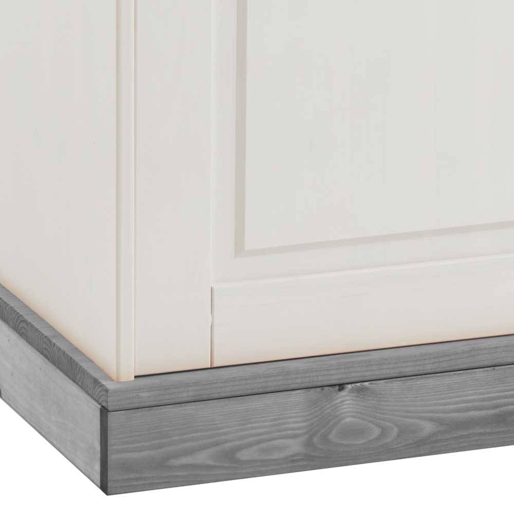 Sideboard Mirandesca in Weiß Grau