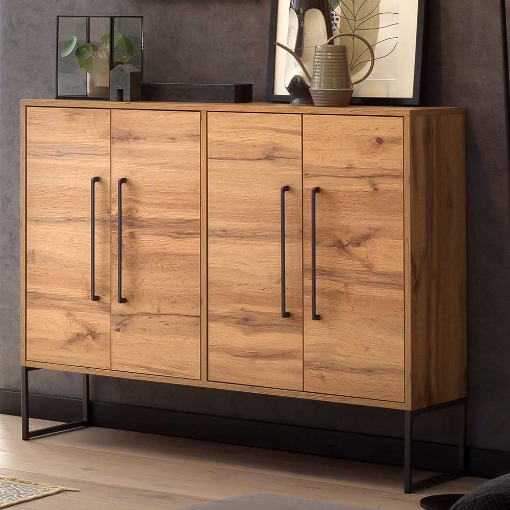 112x94x33 Wohnzimmer Kommode mit vier Türen - Swurta