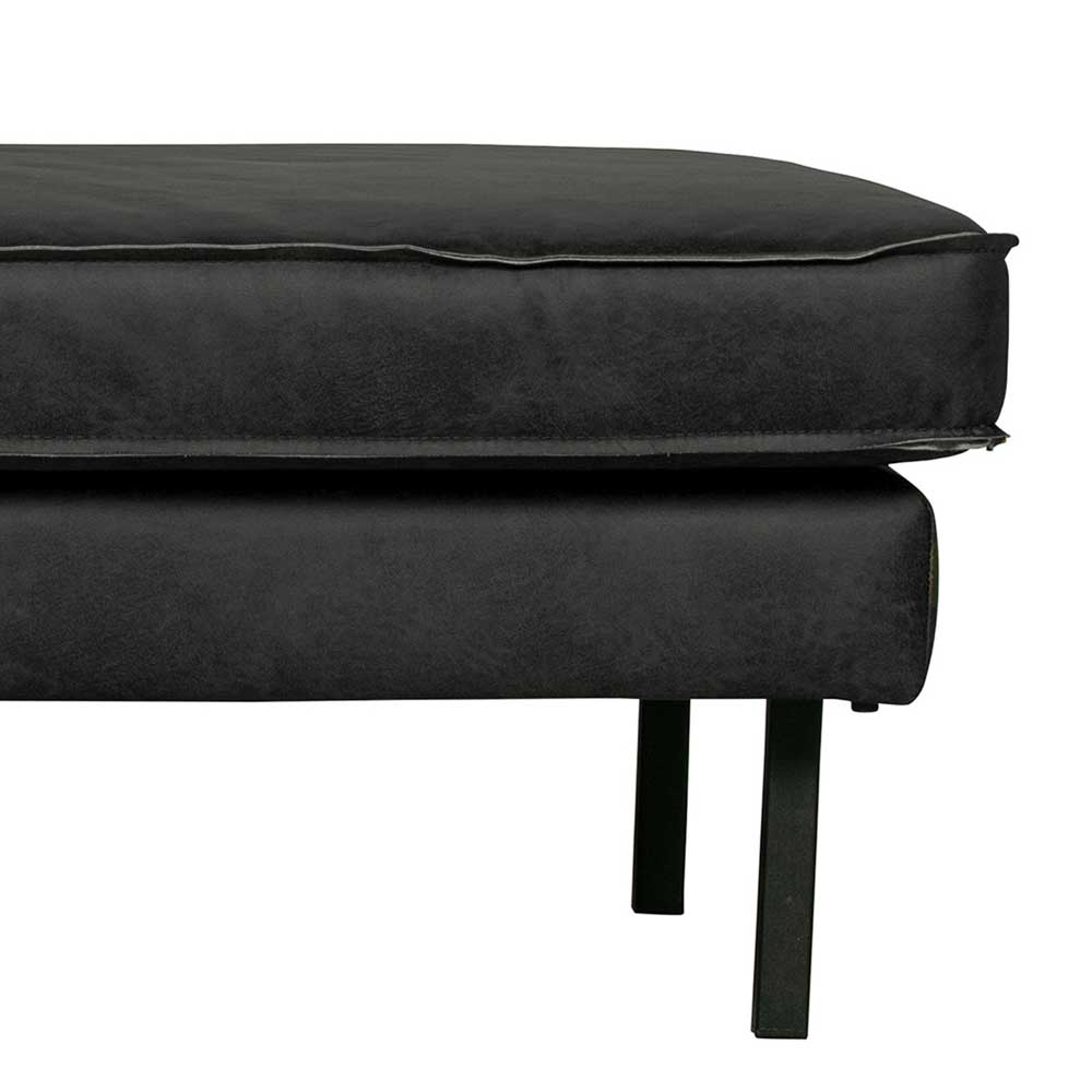 Leder Daybed in Schwarz - Avonita