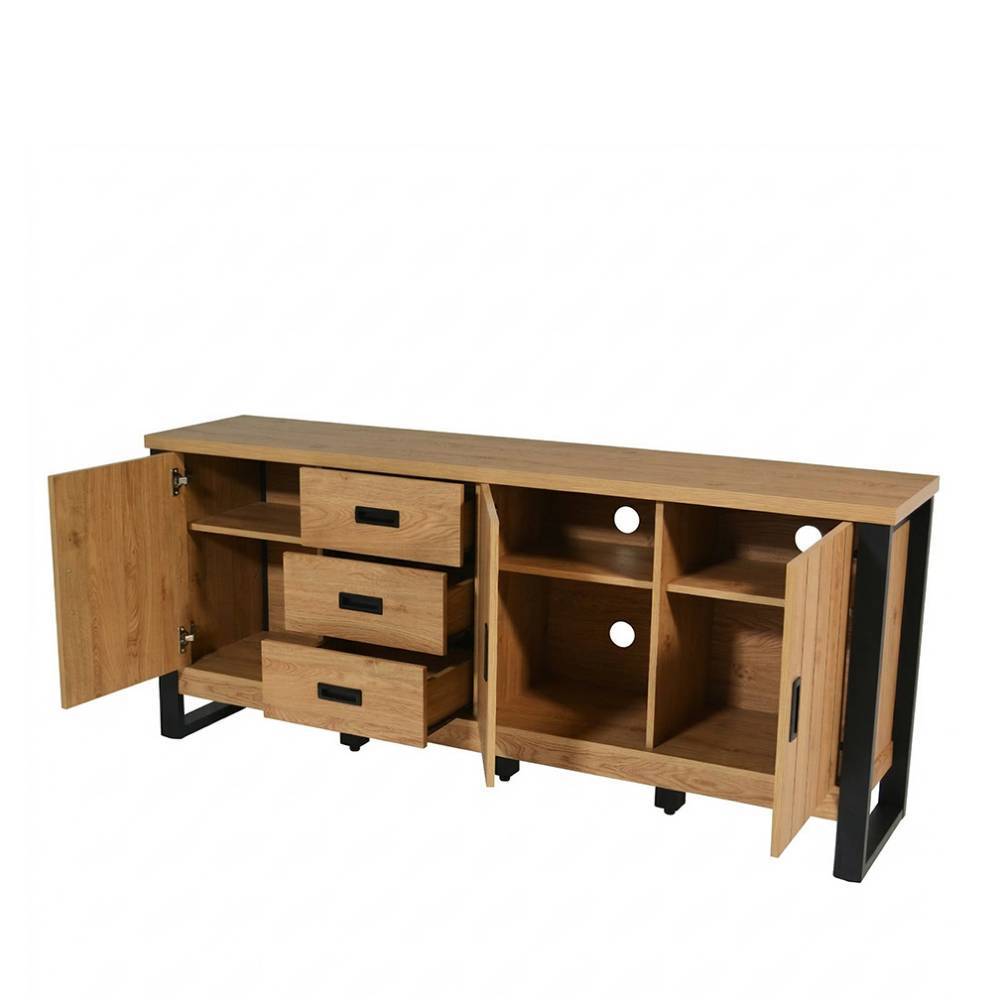 Modern Country Kombi-Sideboard in Eichefarben - Erobica