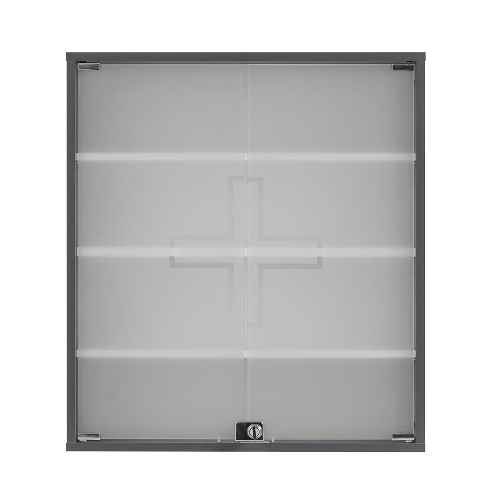 Medizinschrank mit Doppeltür aus Glas - Lucilla