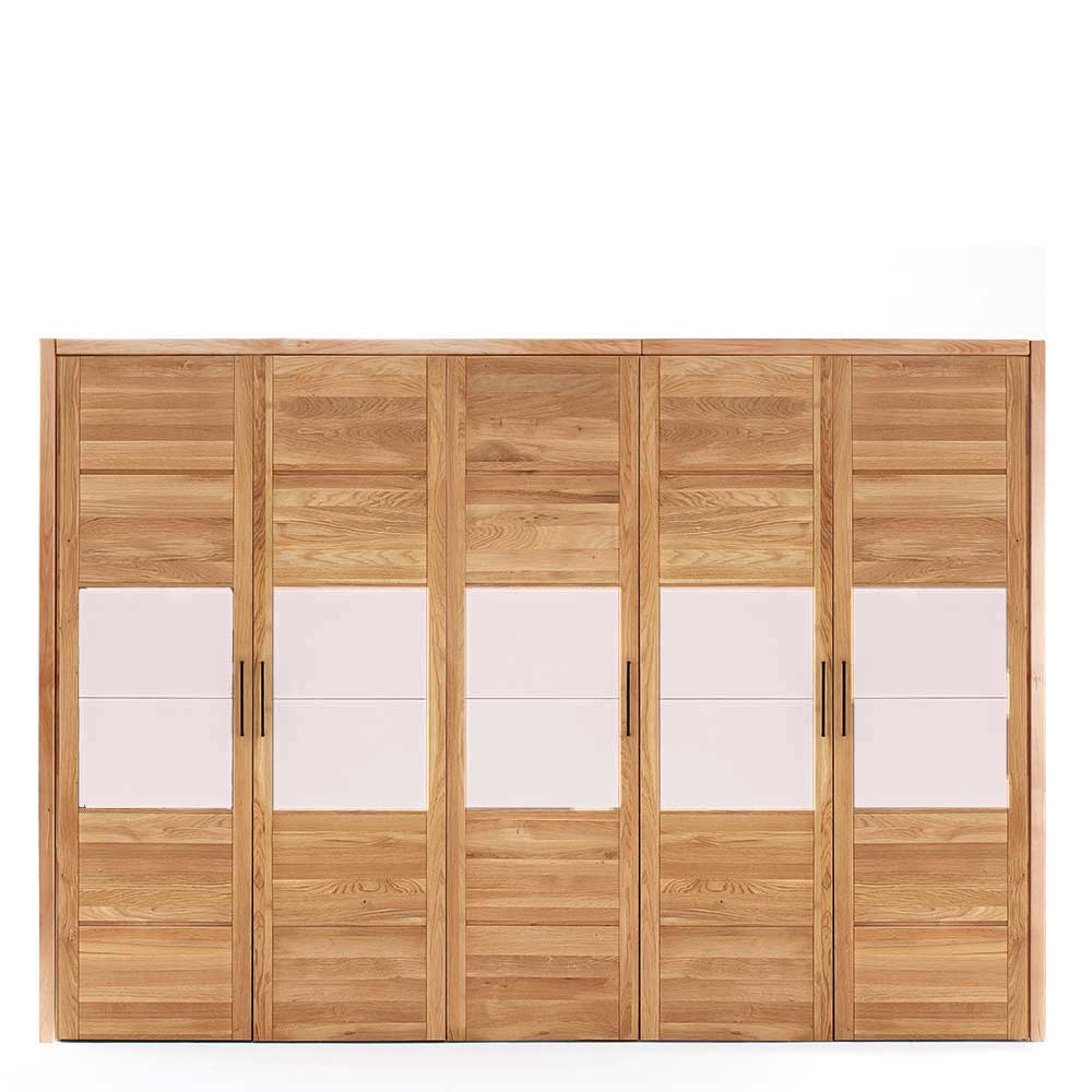 5-türiger Kleiderschrank aus Massivholz - Zaisan