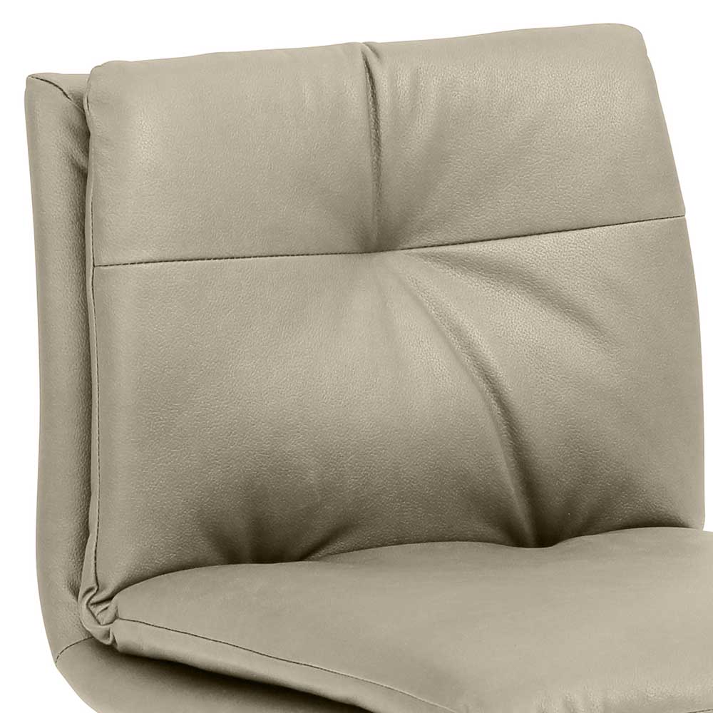 Design Barstuhl in Taupe & Schwarz - Jason