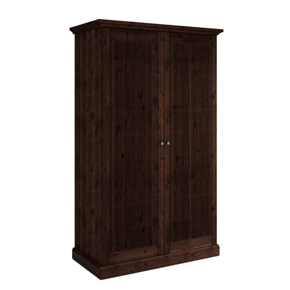 Schlafzimmer Kleiderschrank in Dunkelbraun - Nauizia