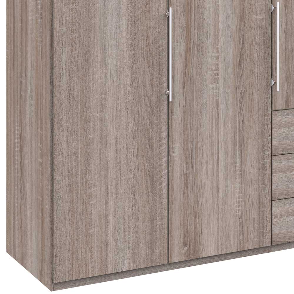 Kleiderschrank mit zwei breiten Abteilen - Crenba