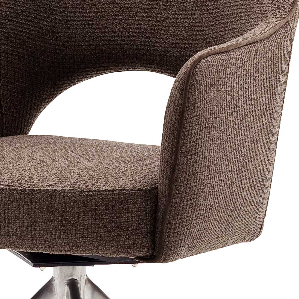 Drehbarer Armlehnenstuhl fürs Esszimmer - Mailak (2er Set)