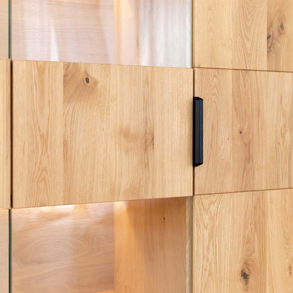 Eichenholz Highboard Vitrine modern - Judita