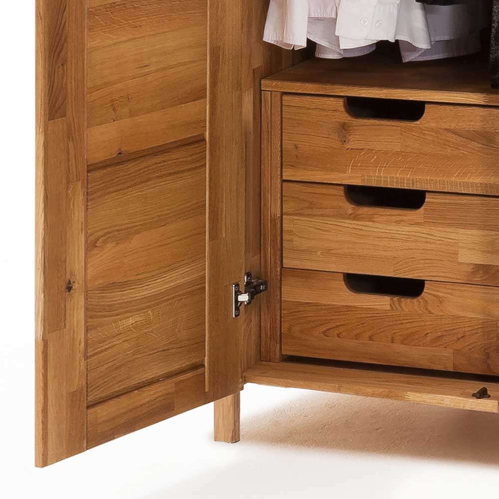 Holz Kleiderschrank mit Inneneinrichtung - Memba