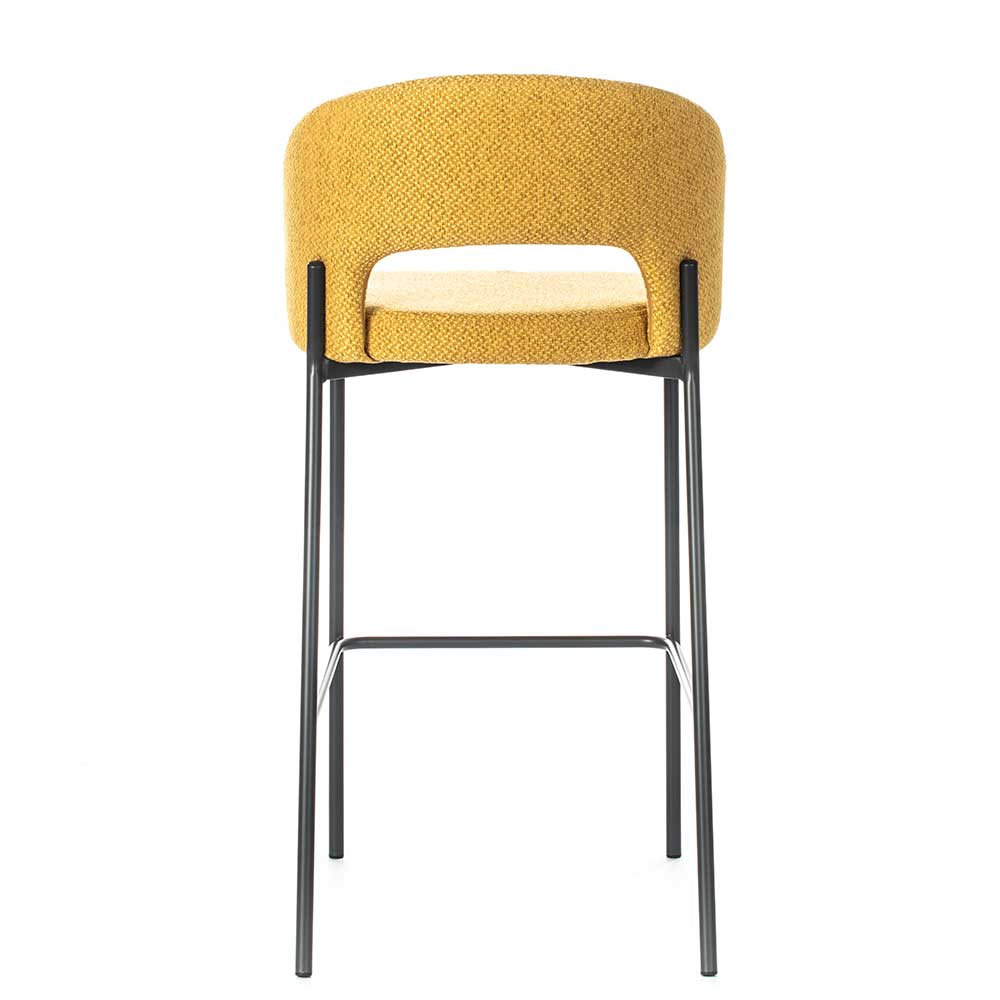 Bar-Stühle in Gelb & Anthrazit - Vilarila (2er Set)