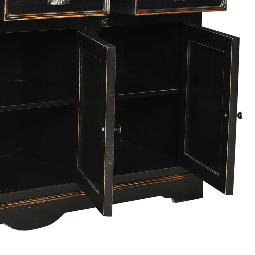 Wohnzimmer Sideboard Sentiments in Schwarz