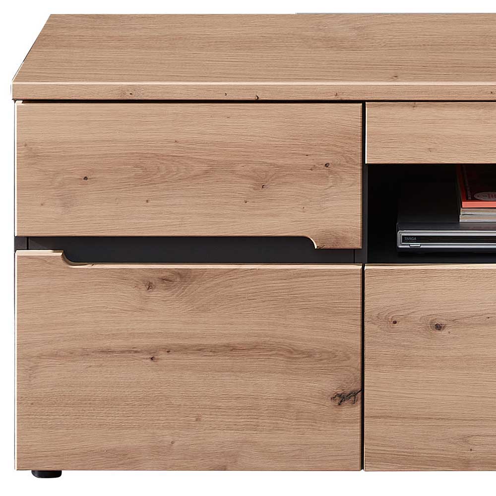 Wohnzimmer TV Anbauwand in Wildeiche - Kuetra (dreiteilig)