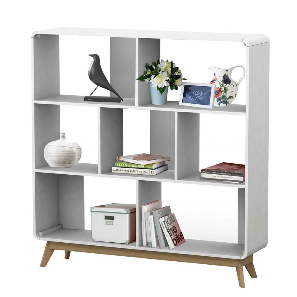 122x126x29 Scandi Regal mit abgerundeten Ecken - Kolreva
