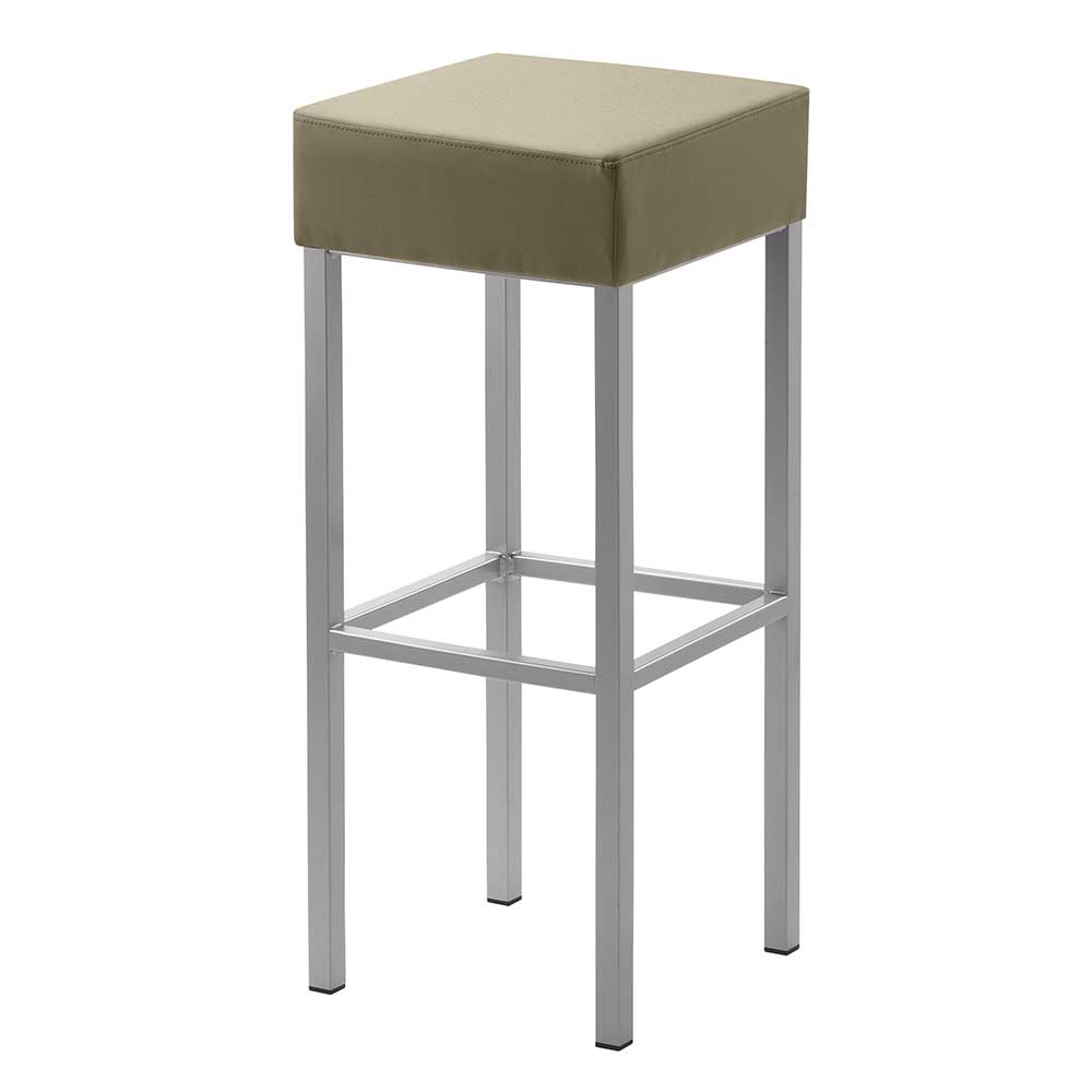 34x81x34 Hochhocker in Taupe - Jaina