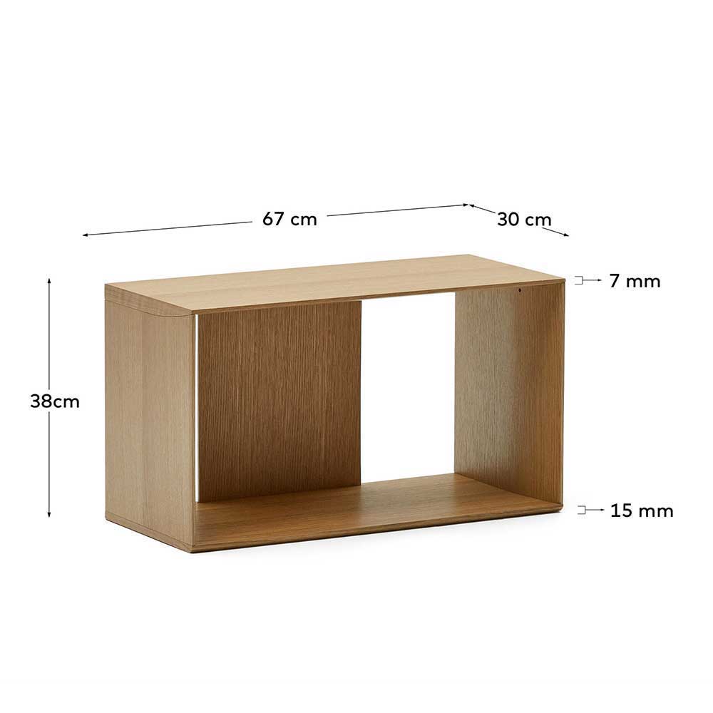 Kombinierbare Regal-Module in Eiche - Hero (sechsteilig)