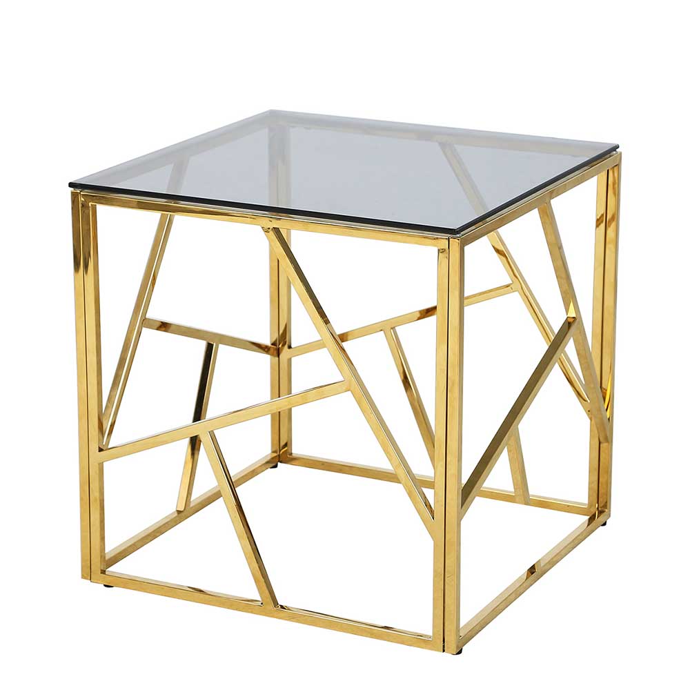 Eleganter Couchtisch aus Rauchglas - Navugada