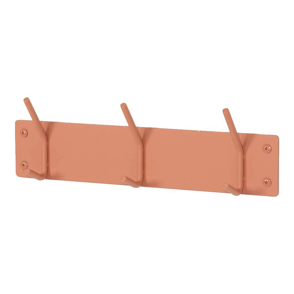 Wandgarderobe pulverbeschichtet in Terracotta - Harras