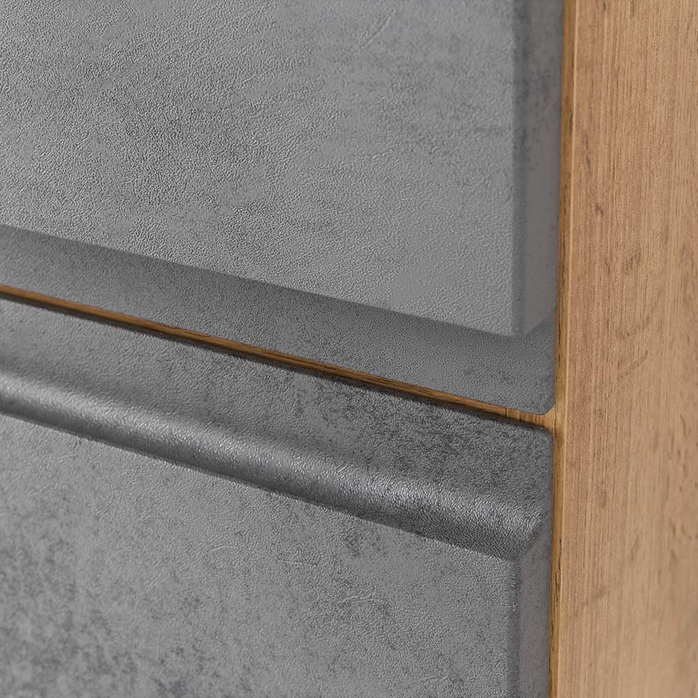 Badeinrichtung Set in Beton Optik - Mia (vierteilig)