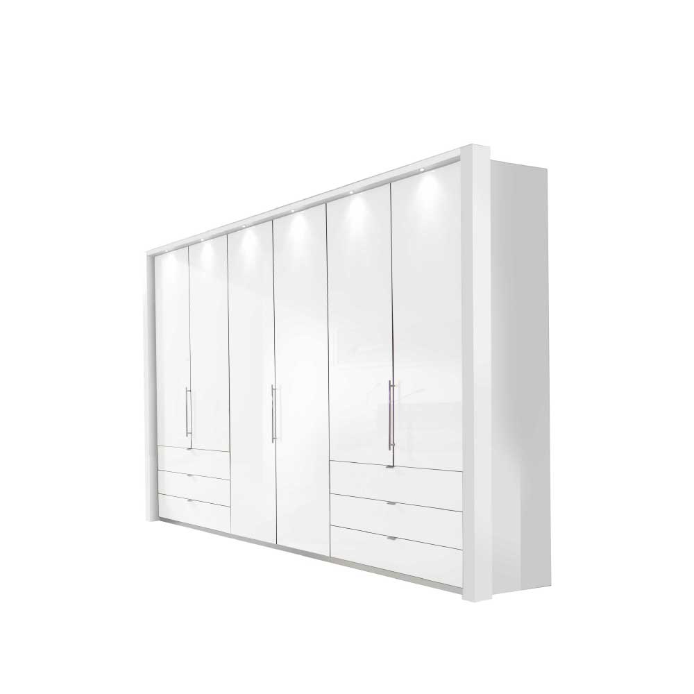 Falttürenschrank Donpiave in Weiß