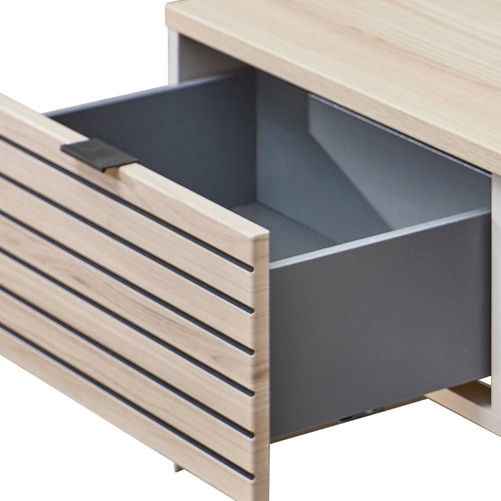 Wohnzimmer-Couchtisch in Holzoptik Eiche Hell - Rovigo