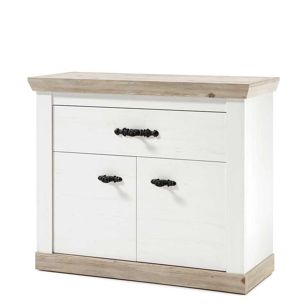 Country Flur Garderobe & Möbel Set - Nedita (fünfteilig)